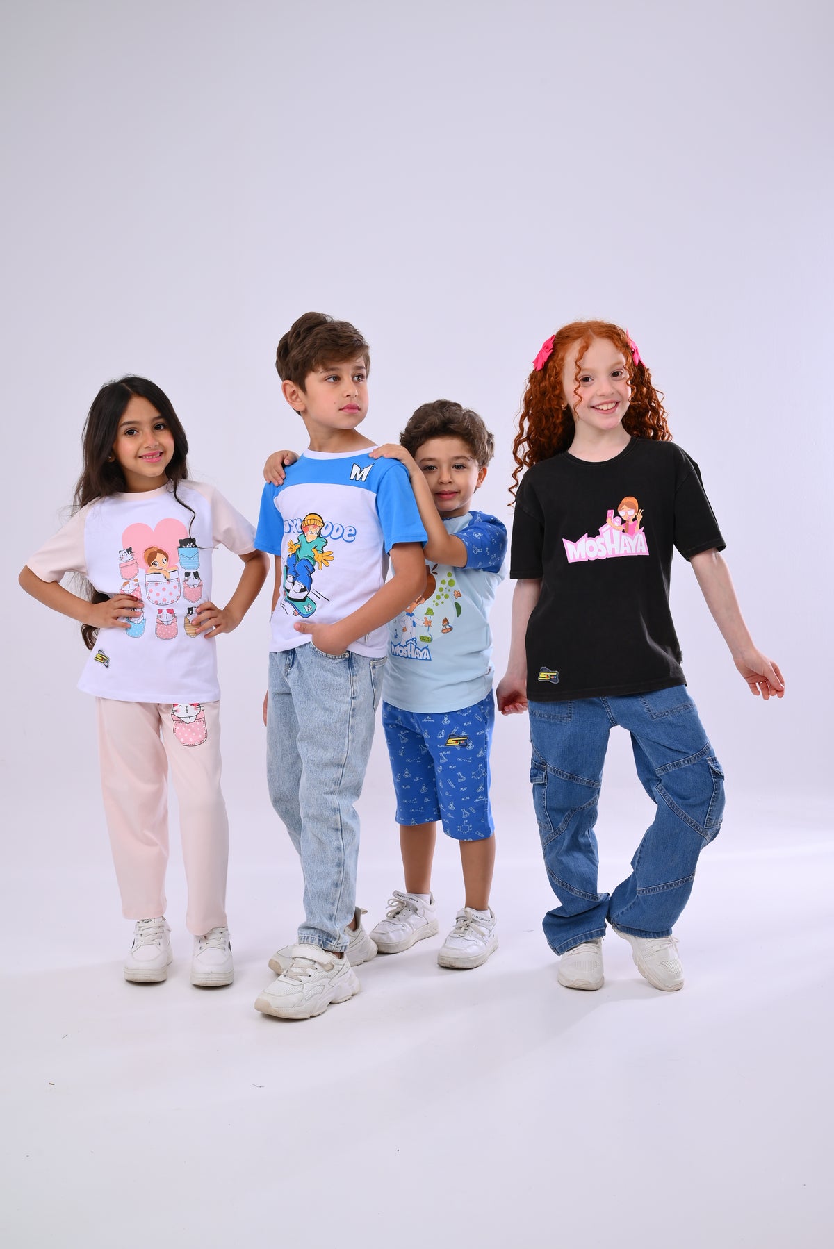 تيشيرت مشيع - أسود